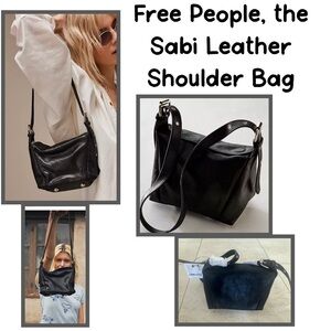 Free People, Leather Shoulder Bag